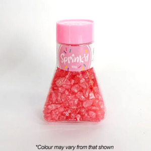 Edibles Sprinkles Candy: SPECIAL BB 7/25 Geode Sugar rocks sprinkles Pink 100g