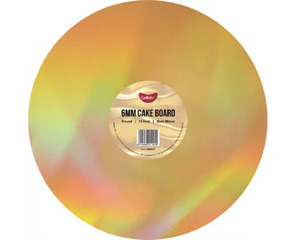 Irridescent mirror Gold cake board round 10 inch