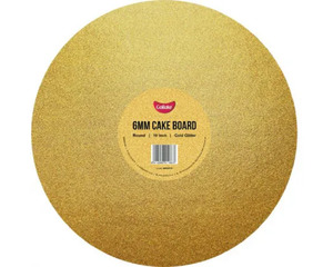 Cake Boards Round Gold And Rose Gold: Glitter Gold cake board round 10 inch