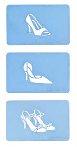 Everything Else Stencils: High heel shoe stencil set