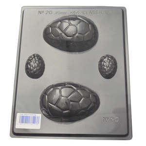 All: Easter eggs 2 sizes crackled chocolate mould
