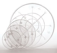 Separator plate Crystal look Round 11 inch