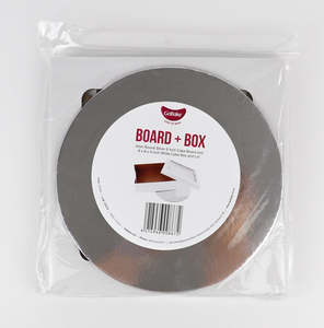 Cake box with silver cake board 8 inch