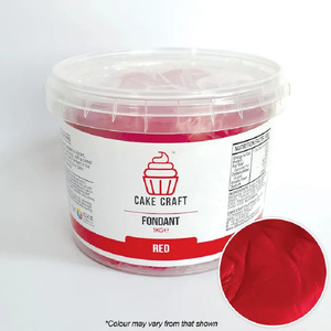 All: 1kg Cake Craft Fondant Red