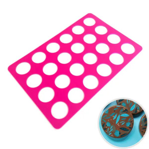 All: Round disc 3.6cm template chablon transfer silicone mat