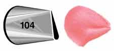 Standard Wilton icing nozzle tip no 104 Petals