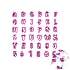 All: Alphabet and number cutter set by Cake Craft