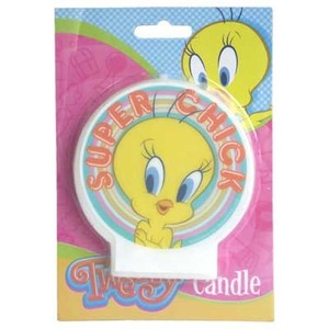 Licensed Character Candles: Tweety flat candle