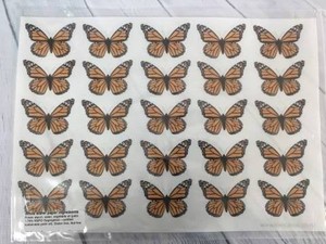 Butterflies Edible Printing: Wafer paper sheet Monarch Butterfly Butterflies