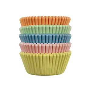 All: Pastel Rainbow mini cupcake papers 100