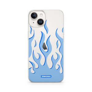 Iphone 14: Blue Fire Flames - iPhone 14