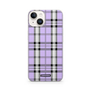 Purple Plaid - iPhone 14