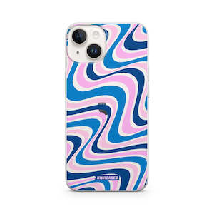Wavey Blue Pink - iPhone 14