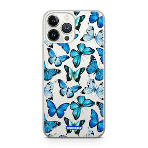 Iphone 13 Pro Max: Blue Butterflies - iPhone 13 Pro Max