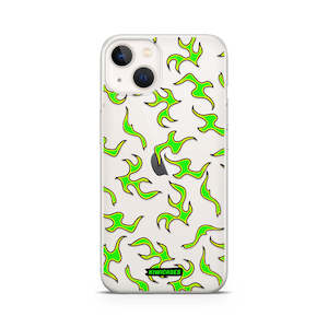 Green Fire Flames - iPhone 13