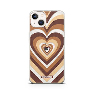 Iphone 13 Mini: Latte Hearts - iPhone 13 Mini