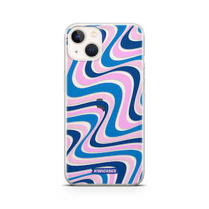 Wavey Blue Pink - iPhone 13 Mini