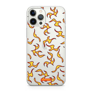 Iphone 12 Pro Max: Yellow Fire Flames - iPhone 12 Pro Max