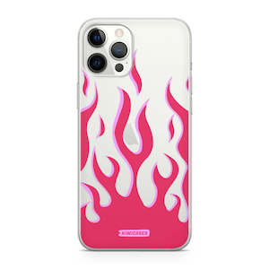 Iphone 12 Pro Max: Pink Fire Flames - iPhone 12 Pro Max