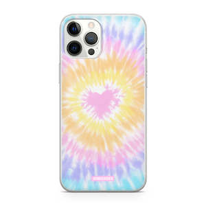 Iphone 12 Pro Max: Tie Dye Hearts - iPhone 12 Pro Max