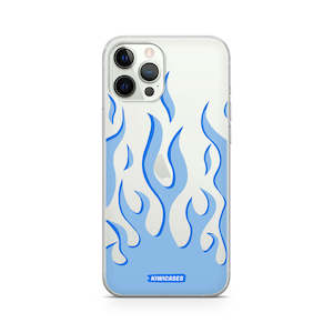 Iphone 12 12 Pro: Blue Fire Flames - iPhone 12/12 Pro