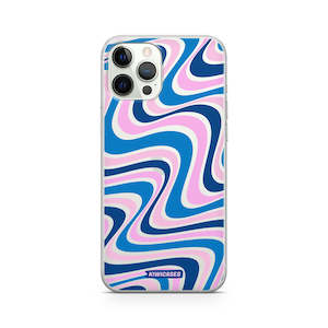 Iphone 12 12 Pro: Wavey Blue Pink - iPhone 12/12 Pro