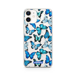 Iphone 12 Mini: Blue Butterflies - iPhone 12 Mini