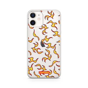 Iphone 12 Mini: Yellow Fire Flames - iPhone 12 Mini
