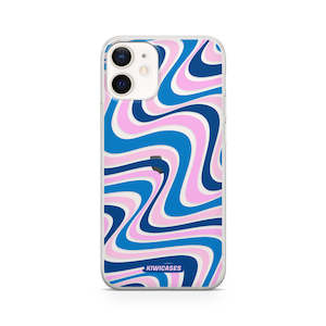 Iphone 12 Mini: Wavey Blue Pink - iPhone 12 Mini