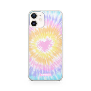 Iphone 12 Mini: Tie Dye Hearts - iPhone 12 Mini