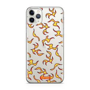 Iphone 11 Pro Max: Yellow Fire Flames - iPhone 11 Pro Max