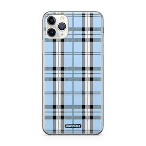 Iphone 11 Pro Max: Blue Plaid - iPhone 11 Pro Max