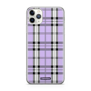Iphone 11 Pro Max: Purple Plaid - iPhone 11 Pro Max