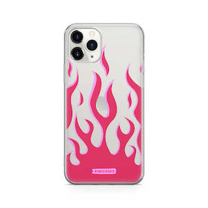 Iphone 11 Pro: Pink Fire Flames - iPhone 11 Pro