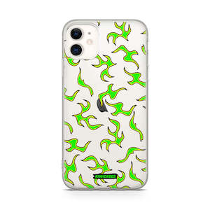 Iphone 11: Green Fire Flames - iPhone 11