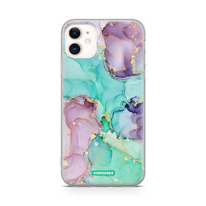 Green Purple Marble - iPhone 11