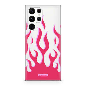 Pink Fire Flames - Galaxy S22 Ultra