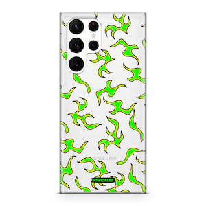 Galaxy S22 Ultra: Green Fire Flames - Galaxy S22 Ultra