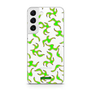 Galaxy S22 Plus: Green Fire Flames - Galaxy S22 Plus
