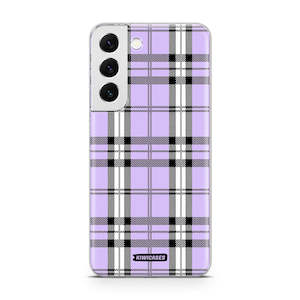 Galaxy S22 Plus: Purple Plaid - Galaxy S22 Plus
