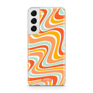 Wavey Orange - Galaxy S22 Plus