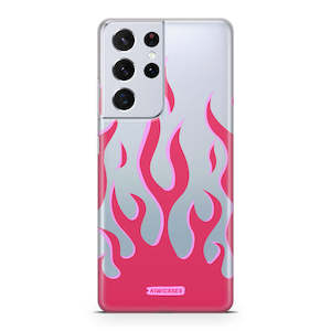 Pink Fire Flames - Galaxy S21 Ultra