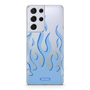 Galaxy S21 Ultra: Blue Fire Flames - Galaxy S21 Ultra