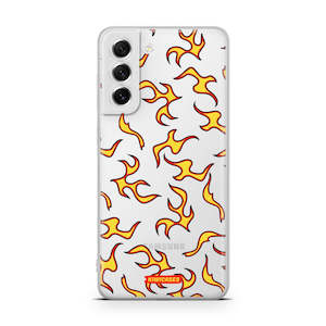 Galaxy S21 Fe: Yellow Fire Flames - Galaxy S21 FE