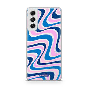 Wavey Blue Pink - Galaxy S21 FE