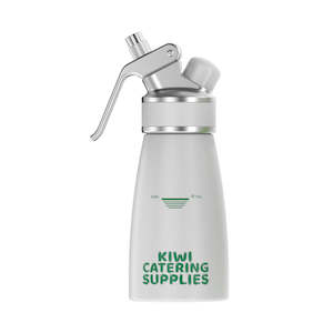 Cream Dispensers: White Whipped Cream Dispenser 250ml (Aluminium)