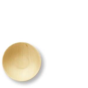 Palm Leaf Round Dish 9×2.5cm (25 PACK)