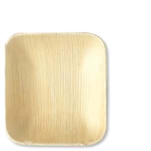 Square Palm Leaf Plates: Palm Leaf Square Deep Bowl 15cm (25 PACK)