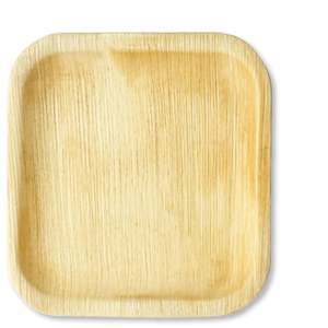 Square Palm Leaf Plates: Palm Leaf Square Flat Plate 20cm (25 PACK)