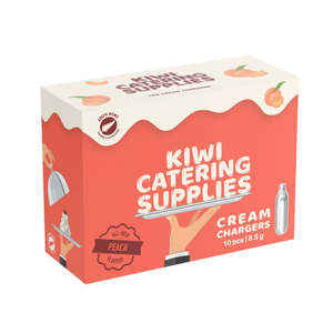 Peach Flavoured Cream Chargers 8.5g - 36 x 10 Packs (360 Chargers)